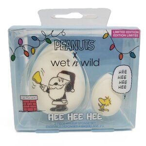 Peanuts Wet n Wild Snoopy Woodstock Christmas 2ct Makeup Sponge Set Ltd Edition